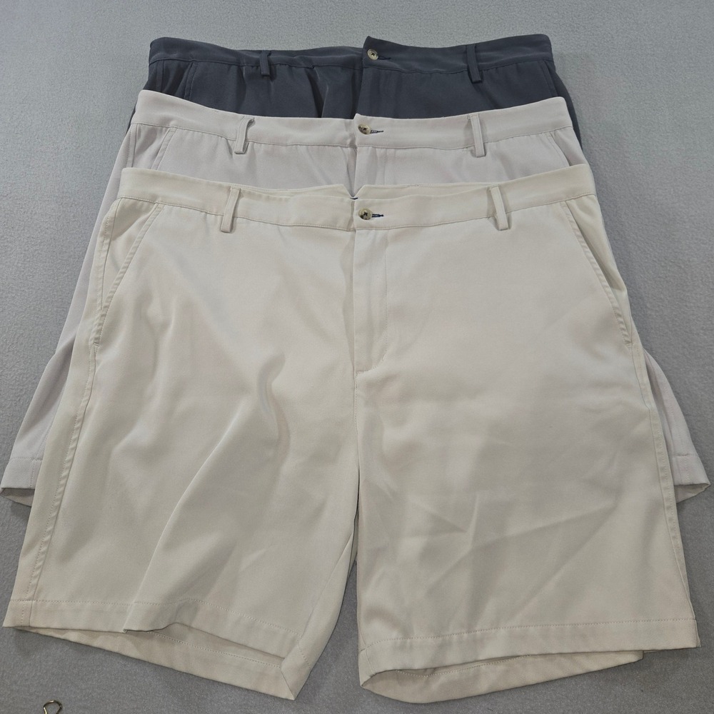 Onward Reserve Performance Shorts Mens 42 Gray Khaki Stone 3 Pack Bundle Golf